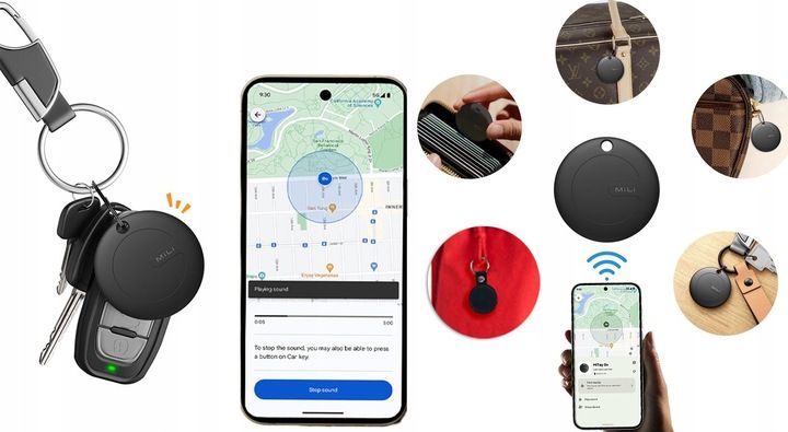Lokalizator MiLi MiTag Android czarny 3szt zdjęcie 6