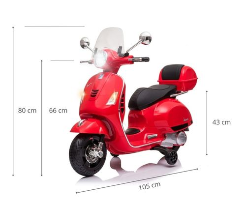 Milly Mally Pojazd na akumulator Vespa GTS Super Red na Arena.pl