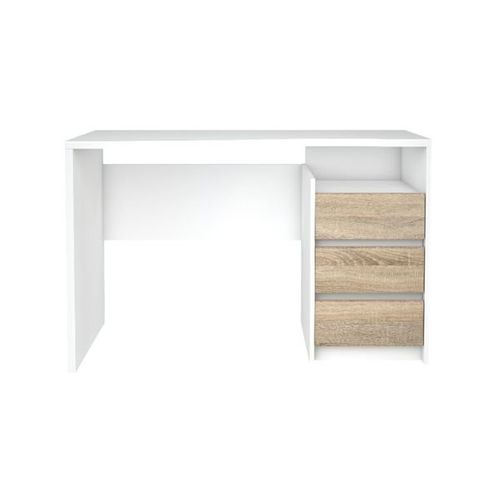 Function biurko białe/dąb sonoma 2S1P na Arena.pl