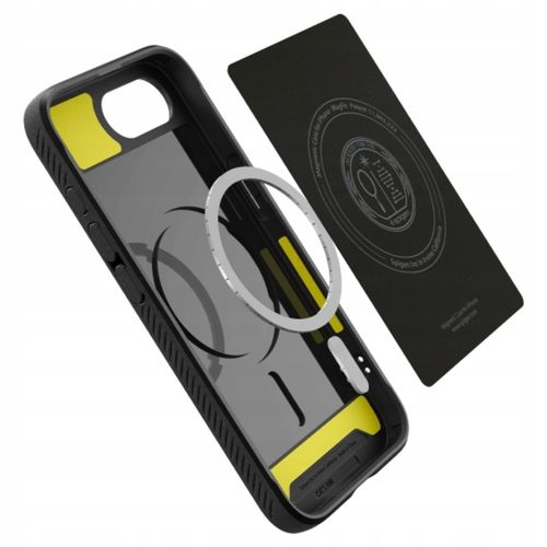 Etui plecki Spigen Rugged Armor Mag MagSafe Czarne do Apple iPhone 16e na Arena.pl