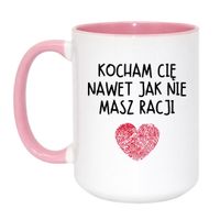 Duży Biało-Różowy 450 ml