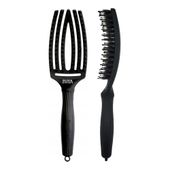 Olivia Garden Fingerbrush Combo Full Black, szczotka z włosiem z dzika, Medium