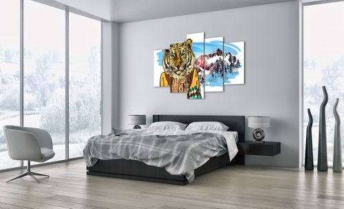 Obraz Na Płótnie - Tygrys Elegant - 150X100 Cm - Ea150X100-3210 na Arena.pl