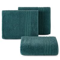 Ręcznik SEBA 50x90 cm turkusowy bordiura pasy bawełna 480 g/m²