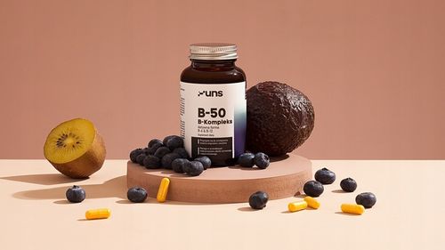 UNS B-50 B-KOMPLEKS 90 VKAPS WITAMINY Z GRUPY B na Arena.pl