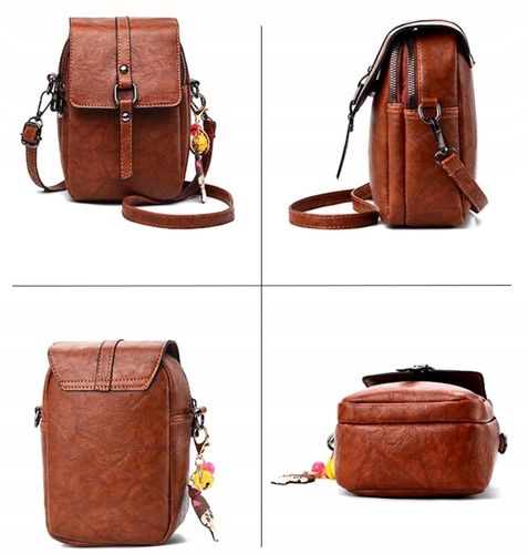 Torebka Damska Skórzana Listonoszka Crossbody Boho na Arena.pl