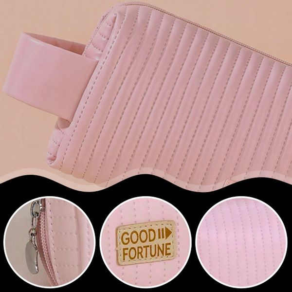 Podróżna Kosmetyczka Damska Duża Organizer Kuferek Elegancka Ekoskóra zdjęcie 7