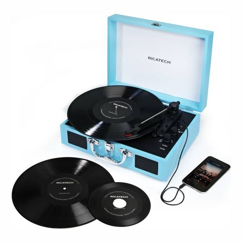 Gramofon Ricatech RTT21 Advanced (659055) Niebieski na Arena.pl