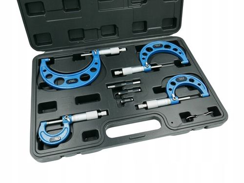 MIKROMETRY 0-100 ZESTAW 4 SZT. MIKROMETR 0-25, 25-50, 50-75, 75-100 WALIZKA na Arena.pl