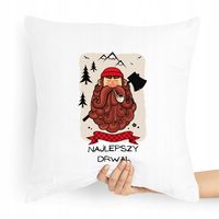 Prezent Poduszka Dla Drwala Najlepszy Drwal Z Nadrukiem Ze Zdjęciem