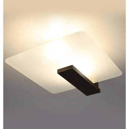 Nasufitowy plafon Lappo SL.1097 Sollux kwadrat biały drewno wenge na Arena.pl