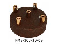 Podsufitka metalowa 5 otworów 100mm rdza naturalna + miedź