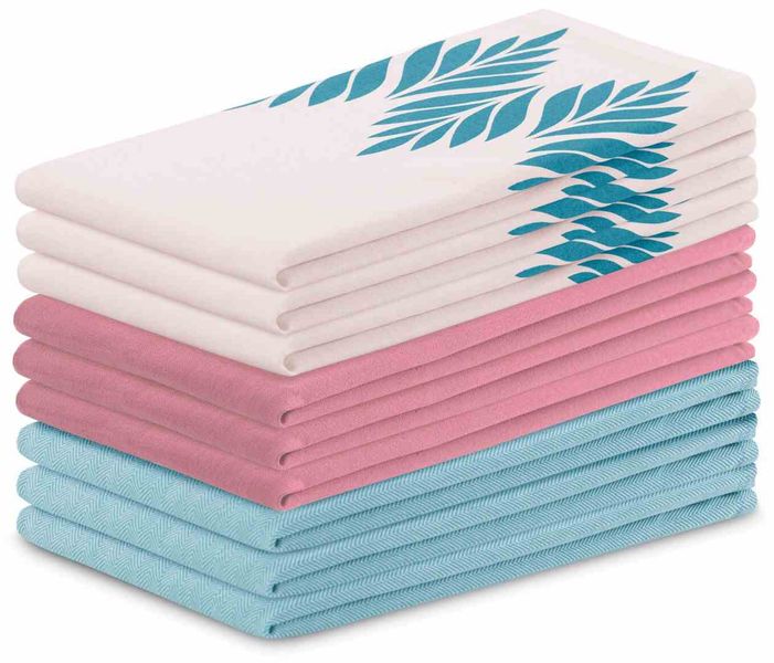 KIT/AH/LETTY/MIX/LEAVES/TURQ&PINKS/9PACK/50X70 zdjęcie 1