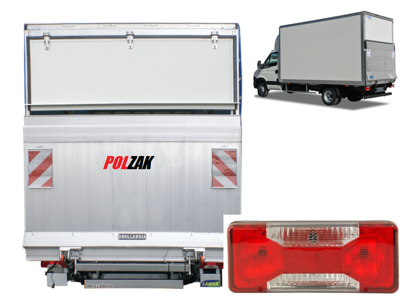 Lampa tylna Lewa tył Kierowcy Iveco Daily 2006- Iveco Eurocargo 2008- Fiat Doblo 2010- Stralis Trakker Opel Combo 2011- 5801351218 69500032 5801631438 35C 40C 45C 50C 55C 60C 65C 70C 72C zdjęcie 11