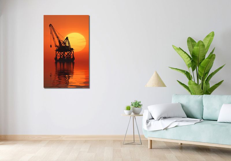 Obraz 60x100cm Sylwetka Przemysłu zdjęcie 2