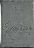 KALENDARZ A5 2026 dzienny KSIĄŻKOWY z grawerem RÓŻNE WZORY DLA MUZYKA