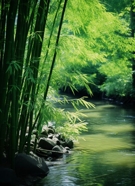 Plakat 40x55cm Spokój Bambusów zdjęcie 1