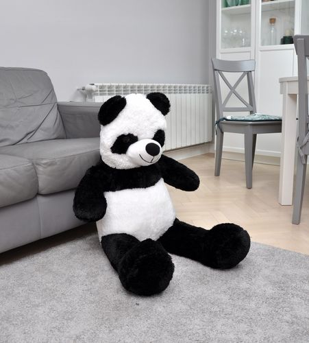 MIŚ PLUSZOWY PANDA 110 cm MASKOTKA PLUSZAK PRZYTULANKA PREZENT DLA DZIECI na Arena.pl