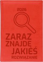duży TERMINARZ KALENDARZ A4 2026 książkowy prezent z grawerem twój tekst
