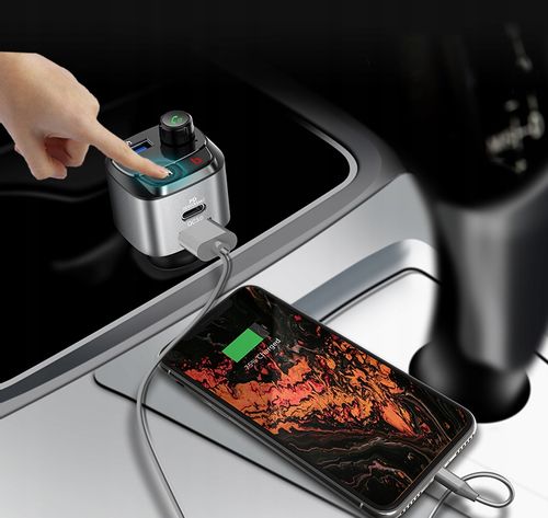 Feegar Transmiter Fm Bluetooth Ładowarka Qc 3.0 Pd na Arena.pl