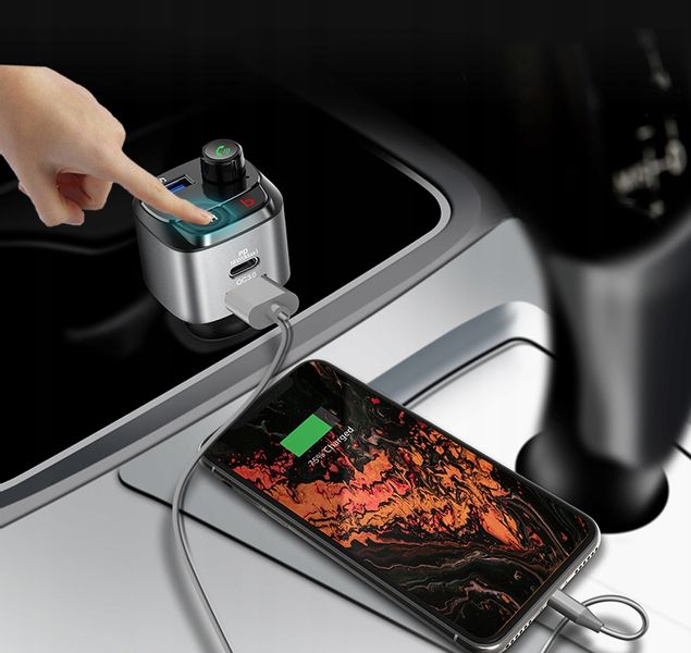Feegar Transmiter Fm Bluetooth Ładowarka Qc 3.0 Pd zdjęcie 9