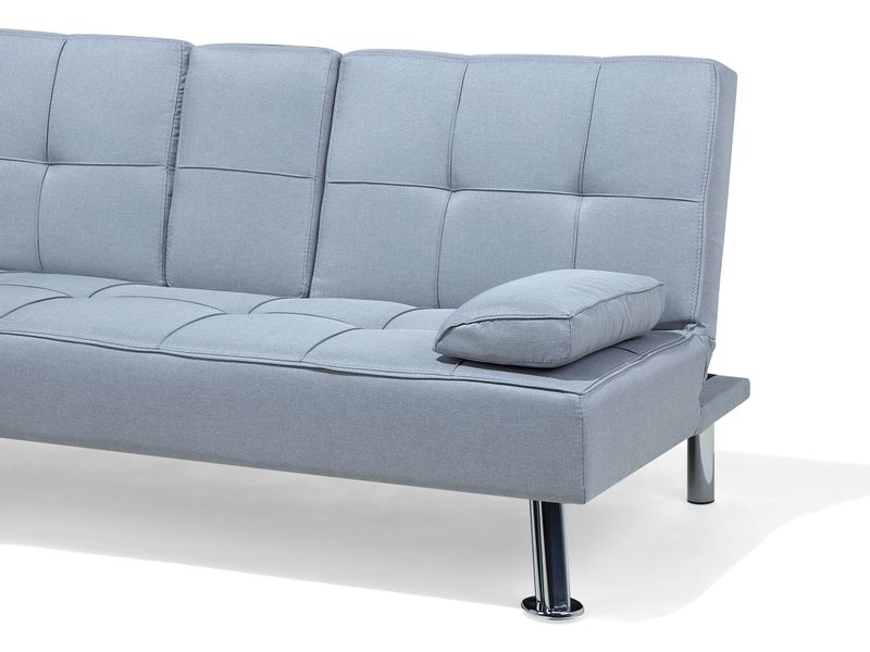 Sofa rozkładana jasnoszara ROXEN zdjęcie 6