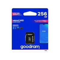 GOODRAM karta pamięci microSD 256GB 100MB/s class 10 UHS I z adapterem SD