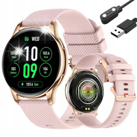 SMARTWATCH ZEGAREK DAMSKI Z FUNKCJA ROZMOWY SPORT ZDROWIE POLSKIE MENU