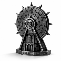 Srebrny | 11 cm | Metal | Kości Koło | Cathedral Dungeon
