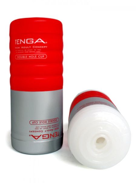 TENGA DOUBLE HOLE CUP POCHWA SEX MASTURBATOR 2W1 zdjęcie 2