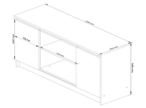 SZAFKA RTV 120 cm 2D 1P OLCHA na Arena.pl