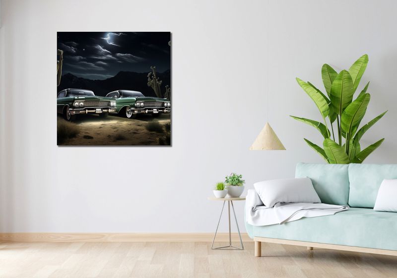Obraz 90x90cm Nostalgiczne Spotkanie zdjęcie 2