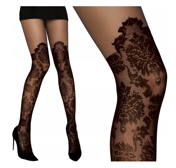 Zniewalające Rajstopy W Kwiaty - Durdonata LivCo Corsetti S zdjęcie 1