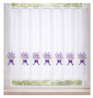 ZAZDROSTKA ZAZDROSKA piękna firana kuchenna prowansja LAWENDA kwiat 200x70