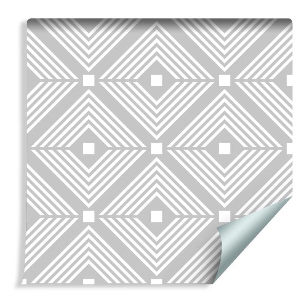 Tapeta Geometryczne Wzory w Odcieniach Szarości zdjęcie 1