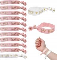 ZESTAW OPASEK OPASKA NA RĘKĘ BRANSOLETKA WIECZÓR PANIEŃSKI TEAM BRIDE 11szt