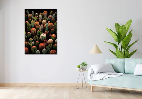 Obraz 70x100cm Ogród Kaktusów na Arena.pl