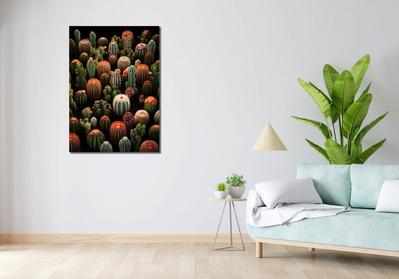 Obraz 70x100cm Ogród Kaktusów zdjęcie 2