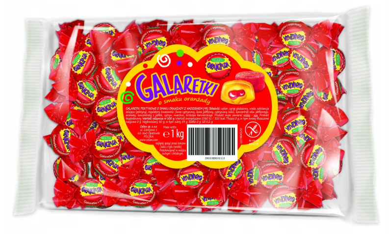 SOLID GALARETKA HELLENA 1KG O SMAKU ORANŻADY zdjęcie 1