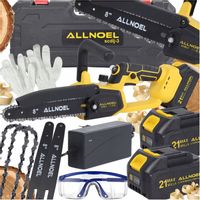 PIŁA ŁAŃCUCHOWA AKUMULATOROWA 21V PILARKA 8" 2x AKUMULATOR BEZSZCZOTKOWA