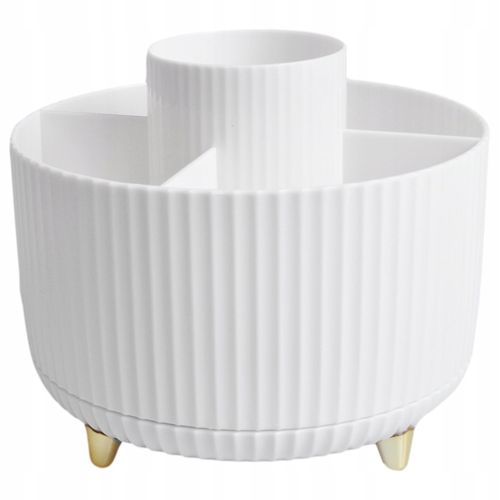 ORGANIZER NA KOSMETYKI OBROTOWY POJEMNIK PĘDZLE STOJAK 360 KOSMETYCZKA na Arena.pl