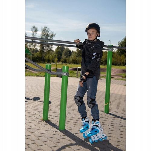 REGULOWANE ŁYŻWOROLKI WROTKI ŁYŻWY DLA DZIECI 4W1 ENERO 30-33 NIEBIESKIE na Arena.pl