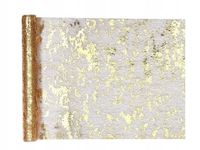 Bieżnik złoty błyszczący, 28x500 cm