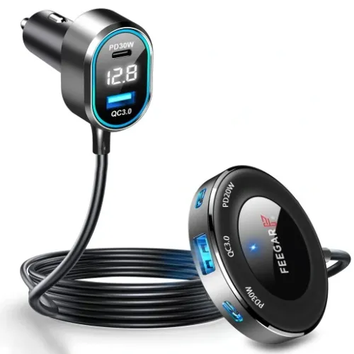 ROZDZIELACZ GNIAZDA ZAPALNICZKI FEEGAR 12-24V 5USB na Arena.pl