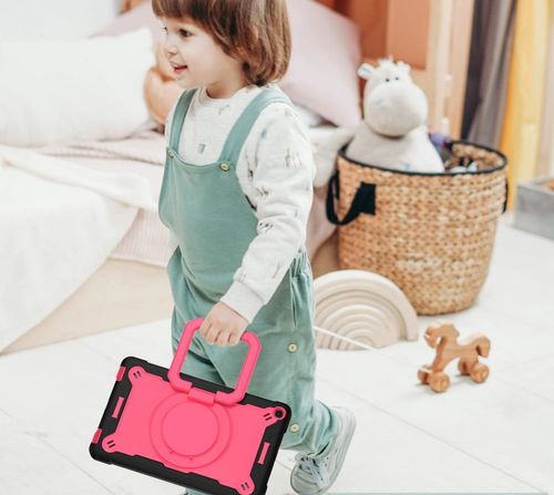 Etui do iPad 8/7 10.2" z Podstawką i Paskiem na Ramię Różowe na Arena.pl