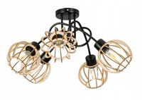 Lampa SUFITOWA żyrandol WISZĄCA LOFT plafon KULA 5