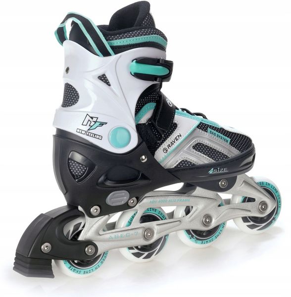 Regulowane Rolki RAVEN Pulse Black/Mint 37-40 zdjęcie 2