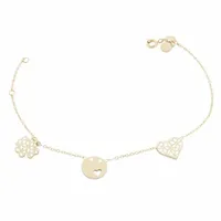 Bransoletka celebrytka stal chirurgiczna 3 zawiesz