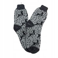 Skarpety męskie GRUBE wełniane z ANGORY Skarpety zimowe CIEPŁE 42-45