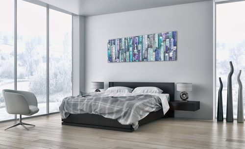 Obraz Na Płótnie - Drapacze Chmur - 160X50 Cm - Ab160X50-3857 na Arena.pl